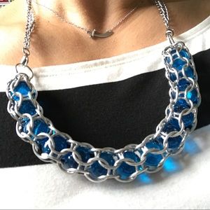 OOAK chainmaille captured orb necklace